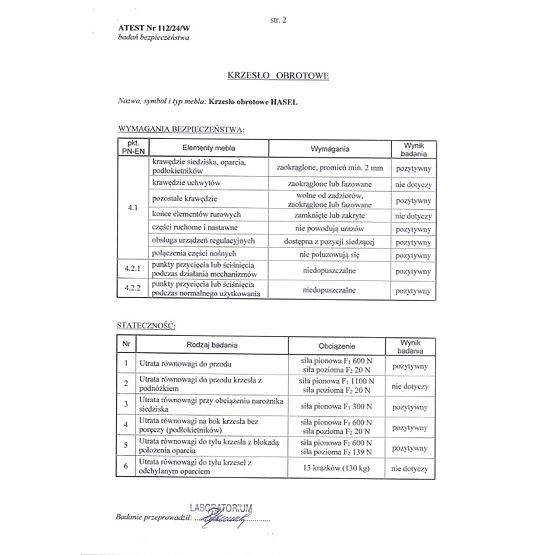 Kancelárska stolička HASEL - čiernošedá