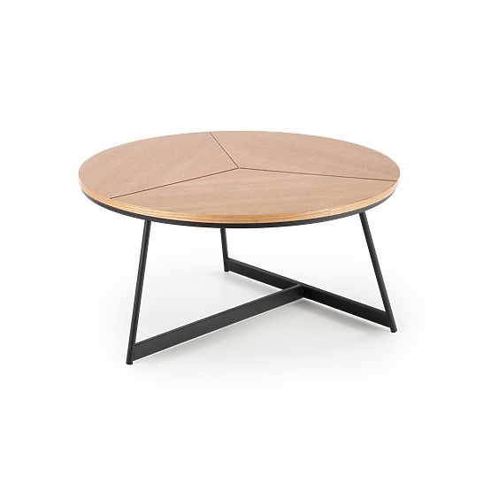 KARIDA konferenčný stolík prírodný dub/čierny (1p=1ks)