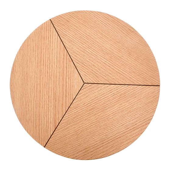 KARIDA-S konferenčný stolík dub prírodný/čierny (1p=1ks)