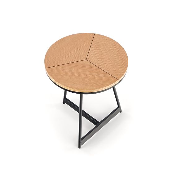 KARIDA-S konferenčný stolík dub prírodný/čierny (1p=1ks)