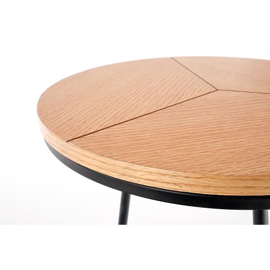 KARIDA-S konferenčný stolík dub prírodný/čierny (1p=1ks)