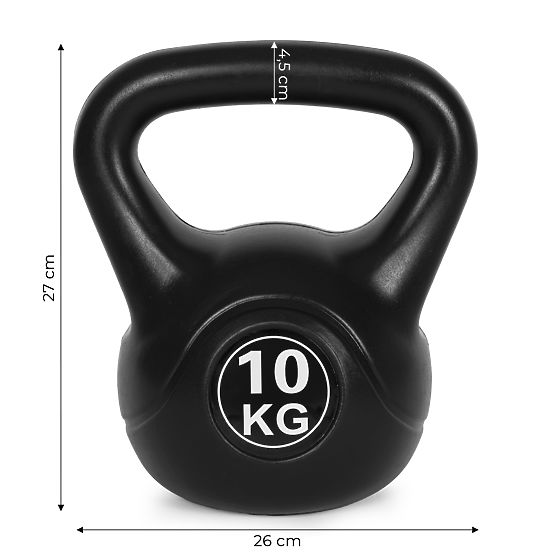 Kettlebell činka 10 kg na cvičenie činka guľa závažie hmotnosť fitness ModernHome