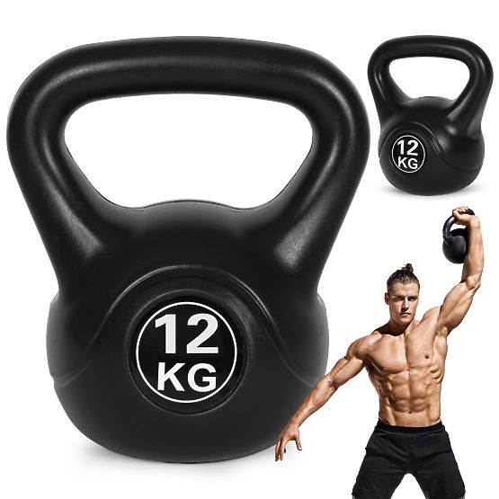Kettlebell činka 12 kg na cvičenie, guľa, závažie, záťaž, fitness ModernHome