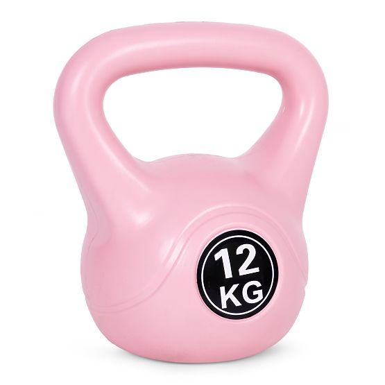 Kettlebell činka 12 kg na cvičenie ružová ModernHome