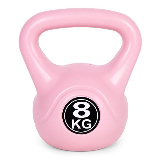 Kettlebell činka 8 kg na cvičenie ružová ModernHome