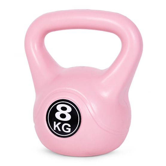 Kettlebell činka 8 kg na cvičenie ružová ModernHome