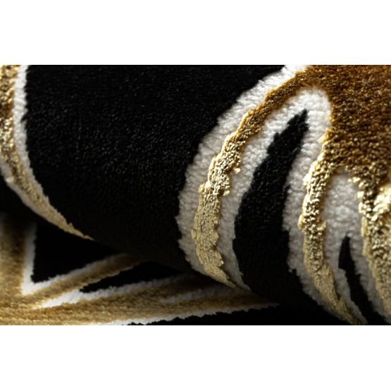 Koberec ALLURE 1964 Geometrický - Štrukturálny, štýlový, glamour čierna / zlato