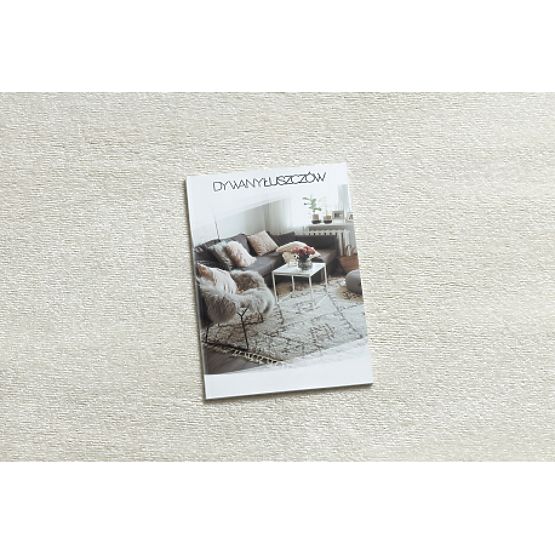 Koberec okrúhly SOFTY Jednotný, Jednofarebný, krémová