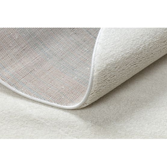 Koberec okrúhly SOFTY Jednotný, Jednofarebný, krémová