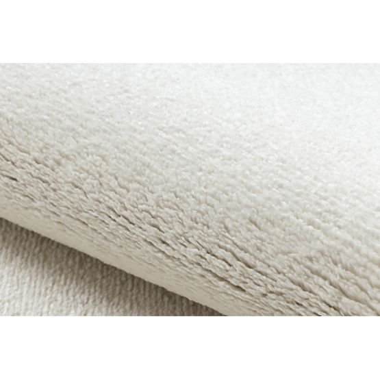 Koberec okrúhly SOFTY Jednotný, Jednofarebný, krémová