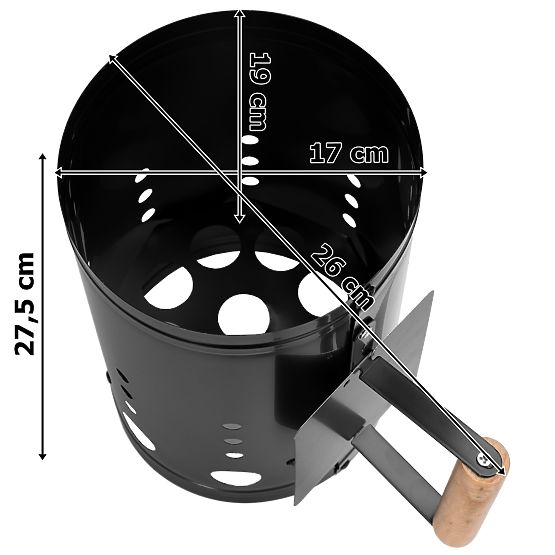 Komín na zapaľovanie grilu KORTEN