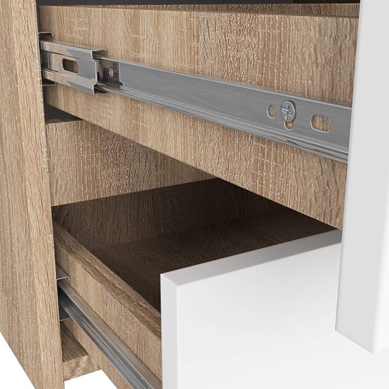 KOMODA CL100 6SZ PK DUB SONOMA / BIELA