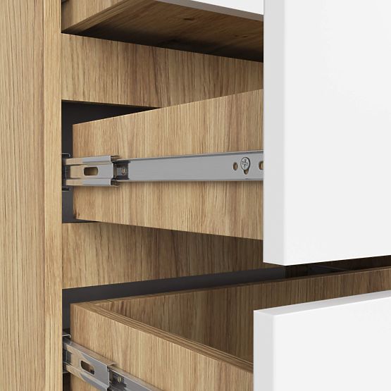 KOMODA CL3 3SZ CLP PK DUB ARTISAN / BIELA