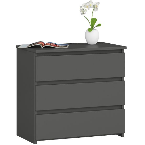 KOMODA CL3 3SZ CLP PK GRAFITOVÁ ŠEDÁ