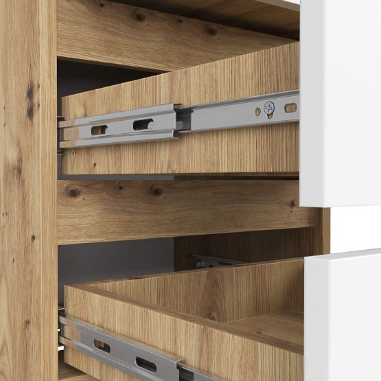 KOMODA CL3/40 DUB ARTISAN / BIELA