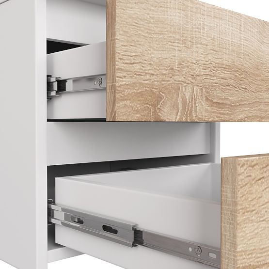 KOMODA CL3/40 PK BIELA / DUB SONOMA