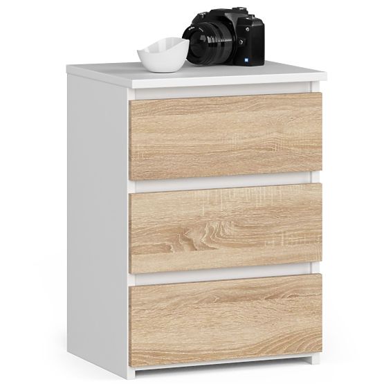 KOMODA CL3/40 PK BIELA / DUB SONOMA