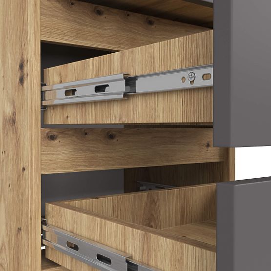 KOMODA CL3/40 PK DUB ARTISAN / ŠEDÁ