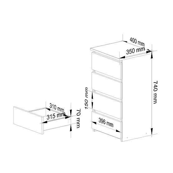 KOMODA CL4 PK GRAFITOVÁ ŠEDÁ