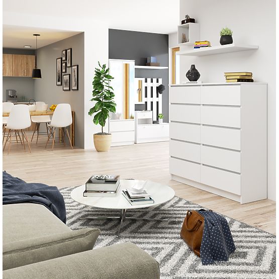 KOMODA K120 10SZ CLP PK BIELA