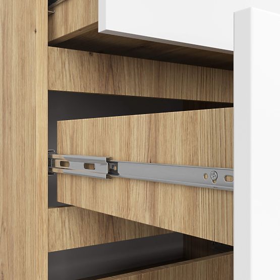 KOMODA K120 10SZ CLP PK DUB ARTISAN / BIELA