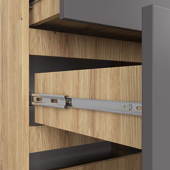 KOMODA K120 10SZ CLP PK DUB ARTISAN / ŠEDÁ