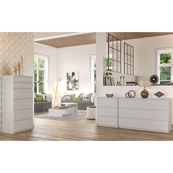 KOMODA K120 6SZ CLP PK BIELA