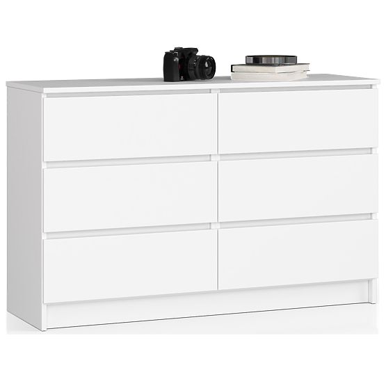 KOMODA K120 6SZ CLP PK BIELA