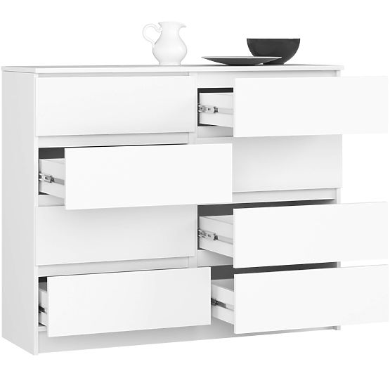 KOMODA K120 8SZ PK BIELA