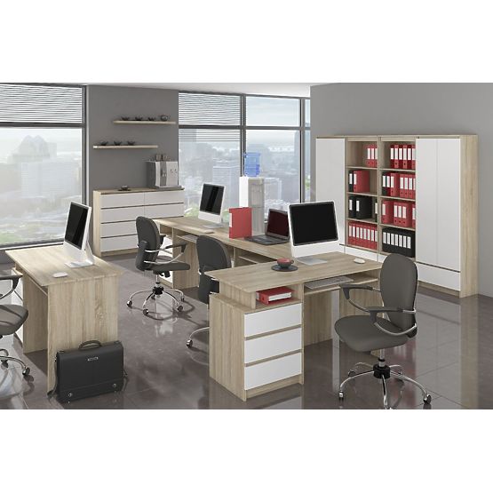 KOMODA K140 3D 3SZ CLP PK SONOMA / BIELA