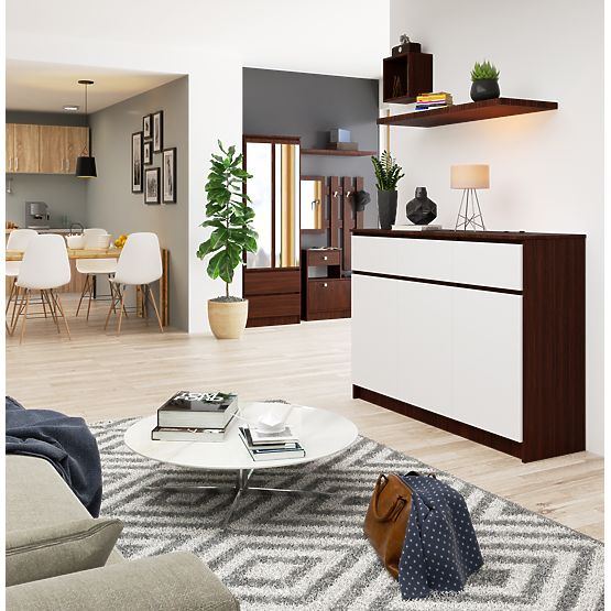 KOMODA K140 3D 3SZ CLP WENGE / BIELA
