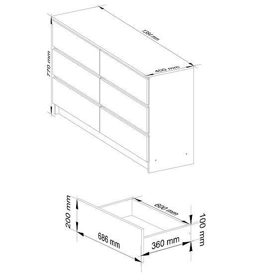 KOMODA K140 6SZ CLP PK BIELY LESK