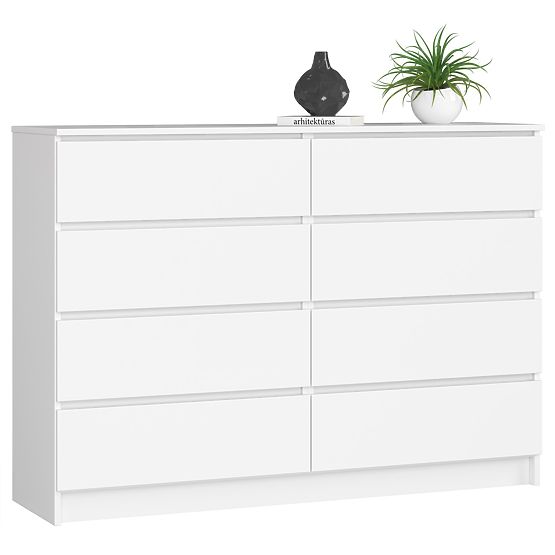 KOMODA K140 8SZ CLP PK BIELA