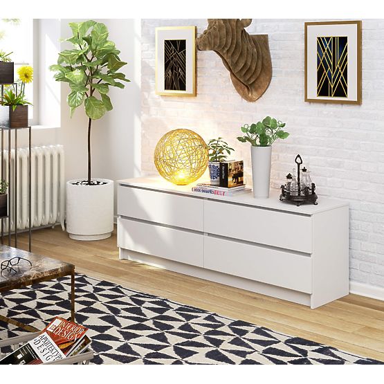 KOMODA K160 4SZ CLP PK BIELA