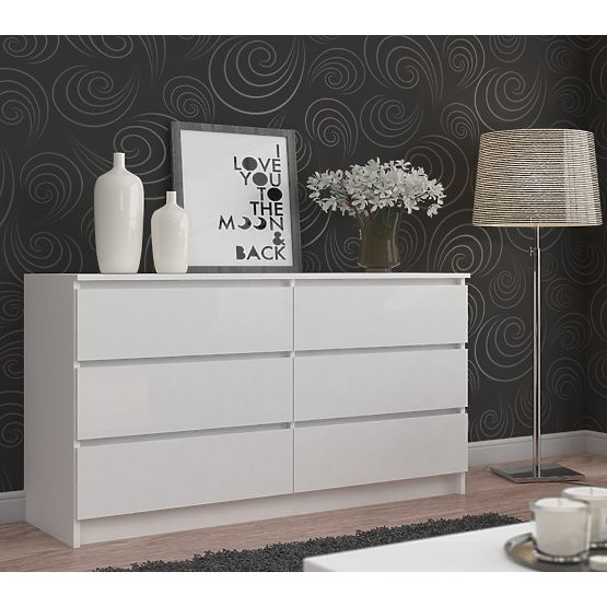 KOMODA K160 6SZ CLP PK BIELA