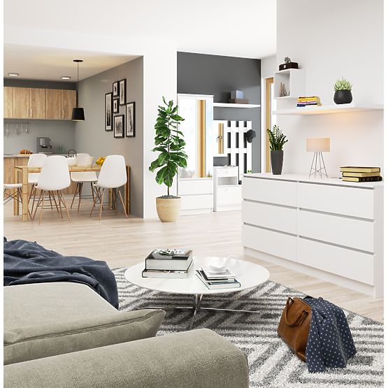 KOMODA K160 6SZ CLP PK BIELA