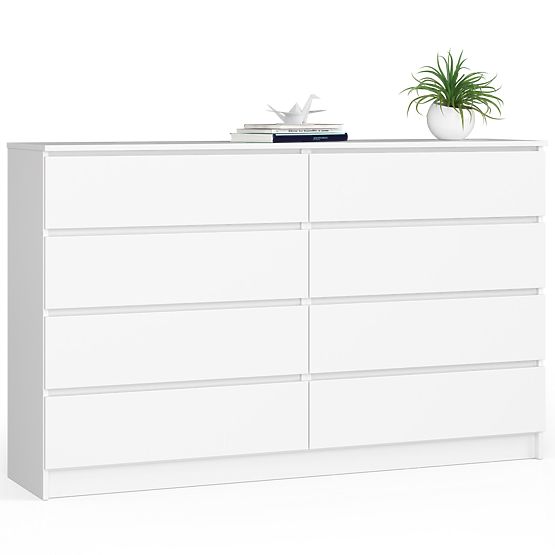 KOMODA K160 8SZ CLP PK BIELA
