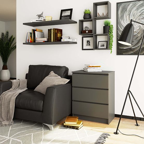 KOMODA K60 3SZ CLP GRAFITOVÁ ŠEDÁ