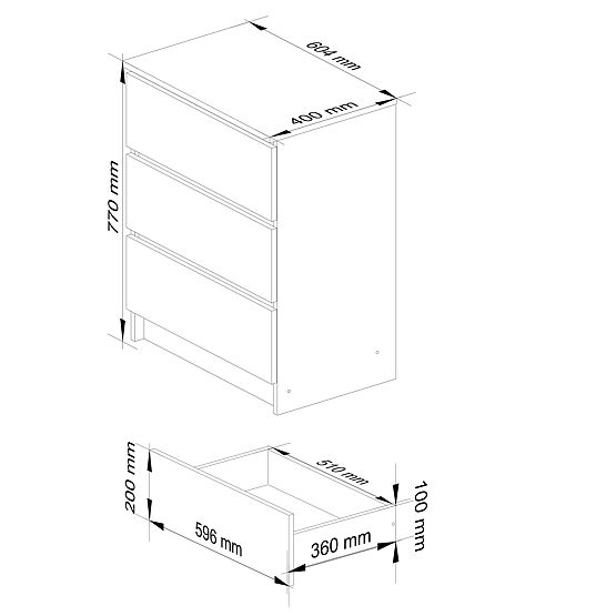 KOMODA K60 3SZ CLP PK BIELY LESK