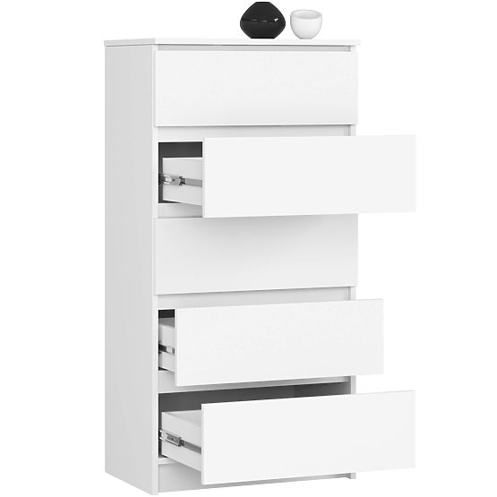 KOMODA K60 5SZ CLP PK BIELA