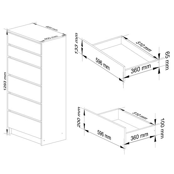 KOMODA K60 6SZ CLP PK DUB CRAFT