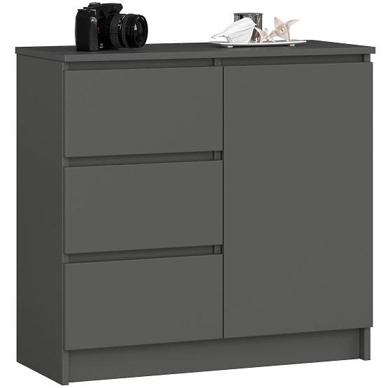 KOMODA K80 JERRY 1D 3SZ PK GRAFITOVÁ ŠEDÁ