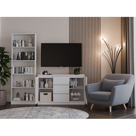 Komoda Malwa 2D3S BIELA