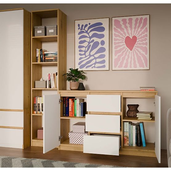 Komoda Malwa 2D3S DUB ARTISAN BIELA