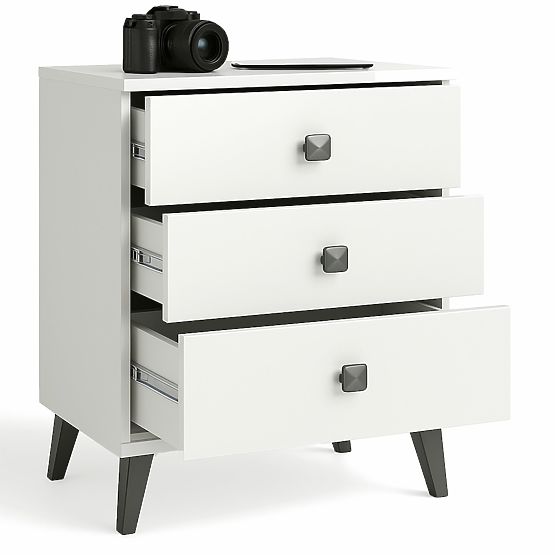KOMODA MOBI K-03 BIELA ČIERNA