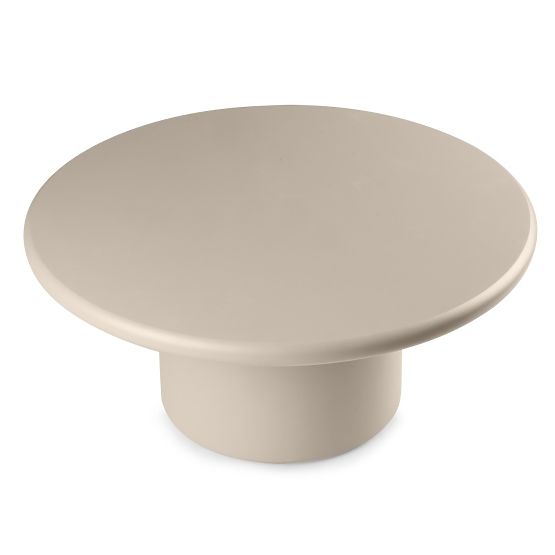 Konferenčný stolík Arce 80 cm, tmavo béžový, matný