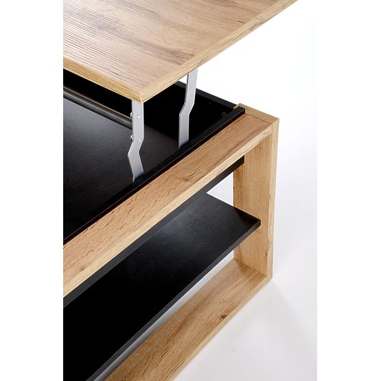 Konferenčný stolík BETTY so zdvíhacou doskou dub artisan / čierna (2p=1ks)