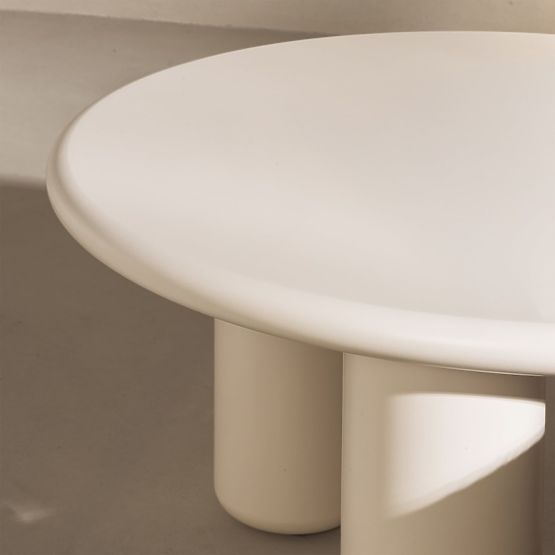Konferenčný stolík Blair 60 cm, krémový, matný