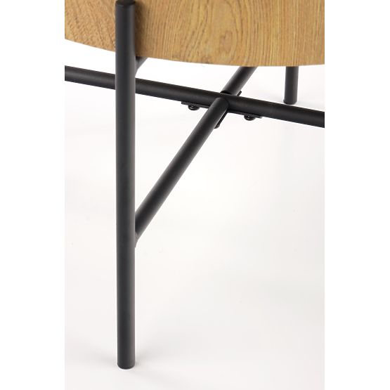 Konferenčný stolík BROOKLYN-S prírodný dub/čierny (1p=1ks)