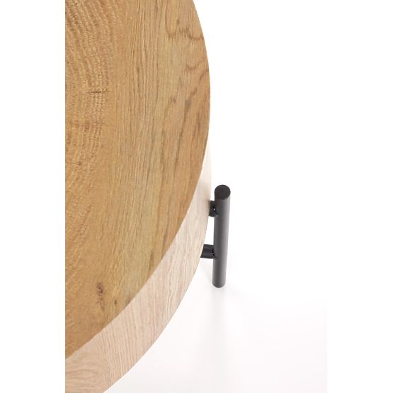 Konferenčný stolík BROOKLYN-S prírodný dub/čierny (1p=1ks)